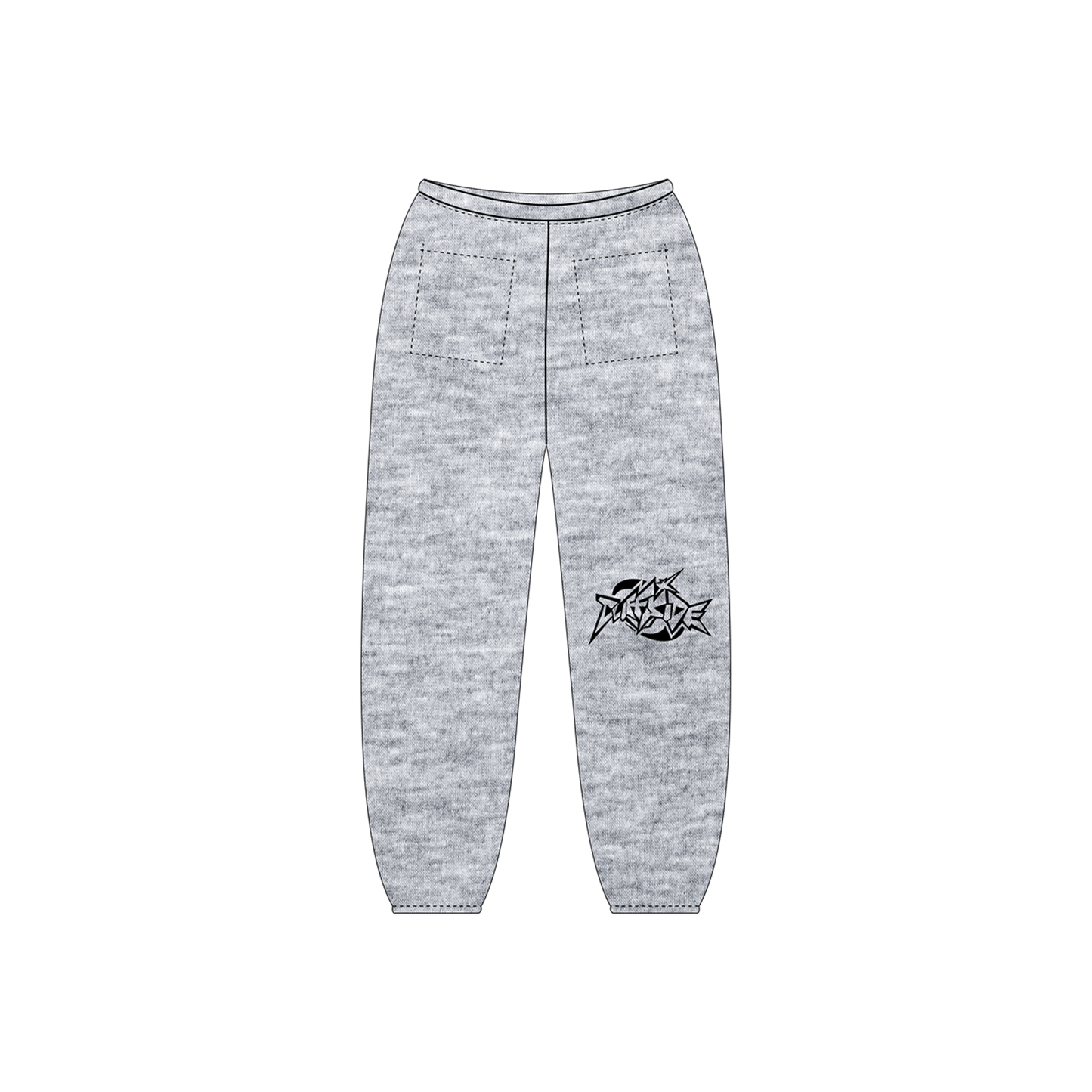 Heather Grey "Butterfly Hands" Joggers