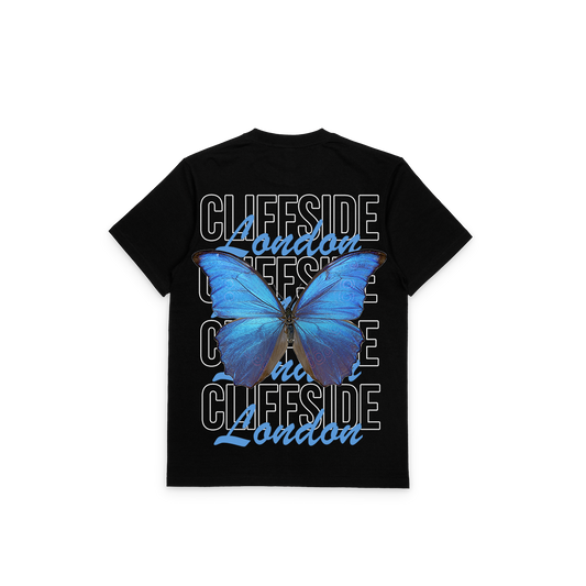 The CliffSide “🦋 Butterfly” Premium Black Tee