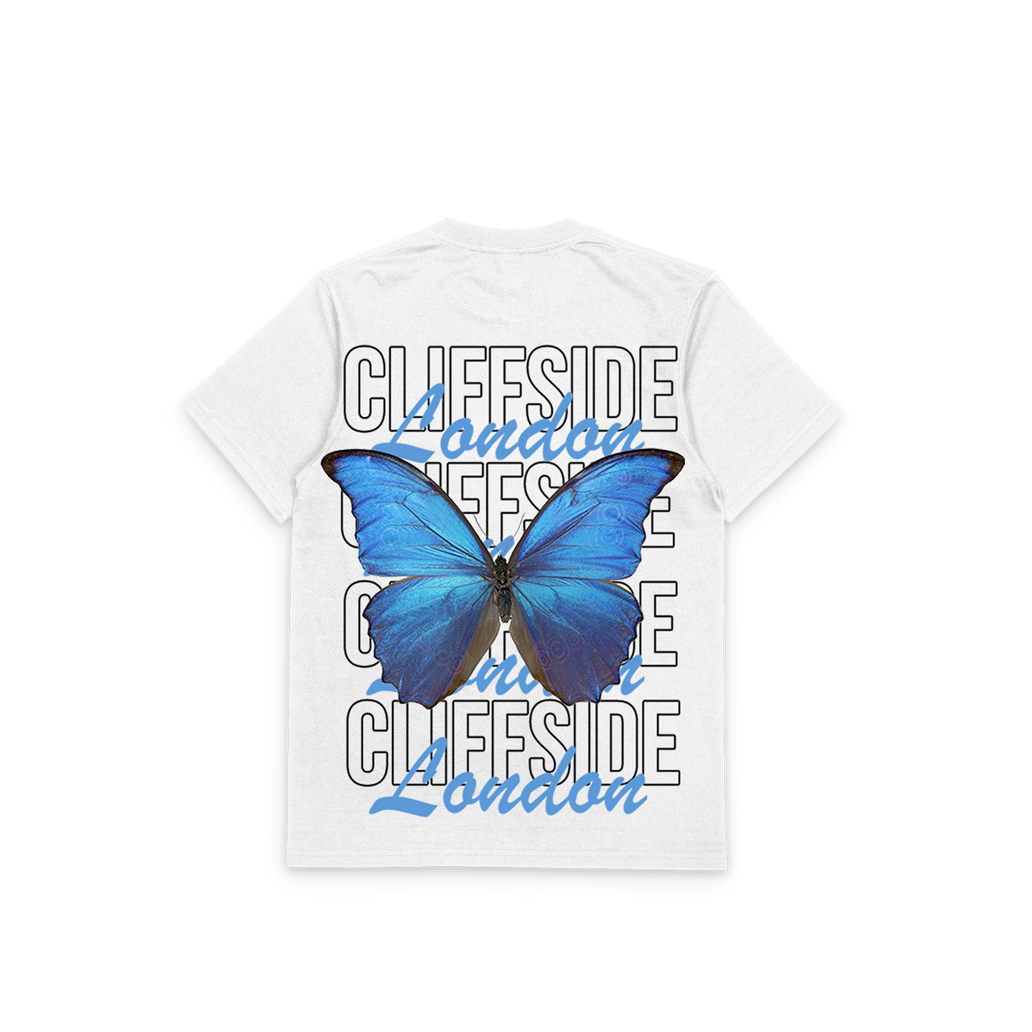 The CliffSide “🦋 Butterfly” Premium White Tee