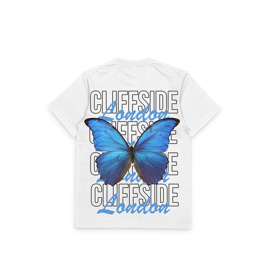 The CliffSide “🦋 Butterfly” Premium White Tee